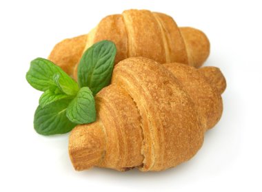 verse croissants met munt