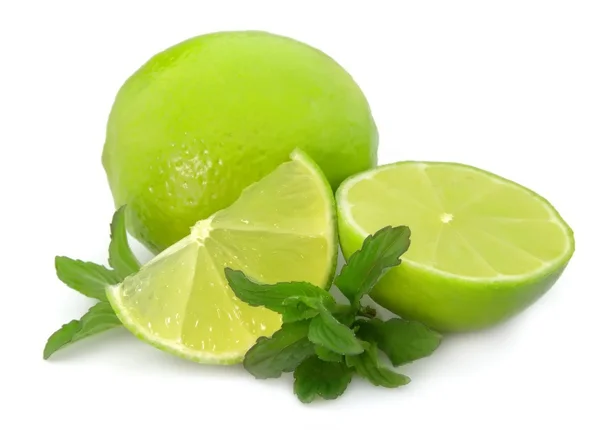 Lime met munt — Stockfoto
