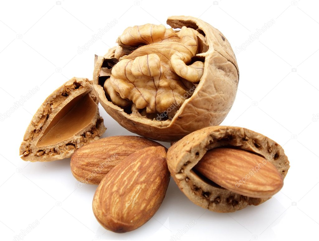 Walnuts and almond