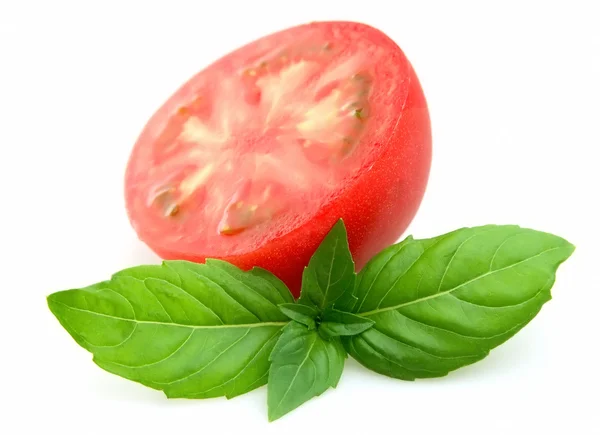 ジュース トマトとバジル — ストック写真