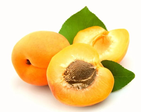 Three apricots — Stock Photo, Image