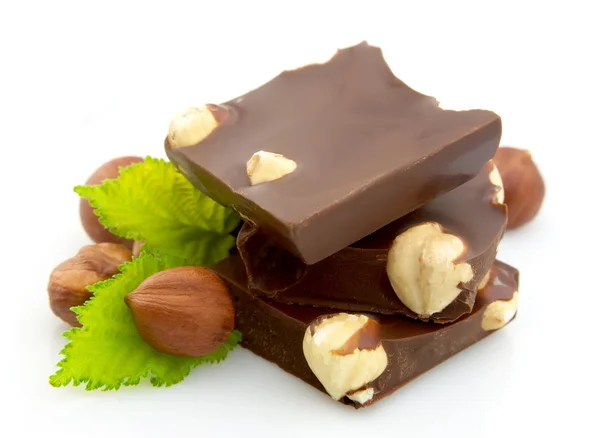 Čokoláda s oříšky — Stock fotografie