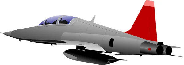 Avion de combat vectoriel — Image vectorielle
