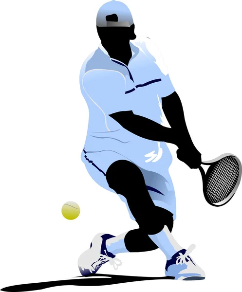 Tennisser. vectorillustratie — Stockvector