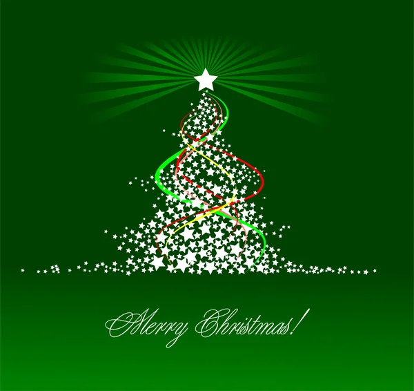 Noel - yeni yıl ağacı. vektör çizim — Stok Vektör