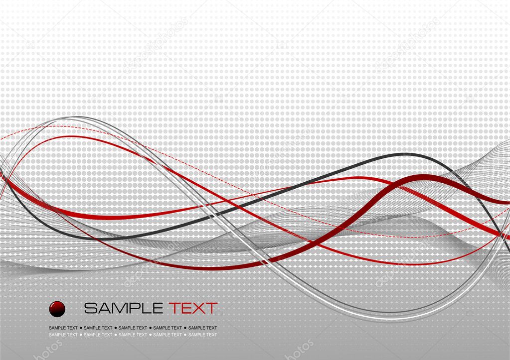 Red grey (gray) corporate abstract composition. Background. Vect