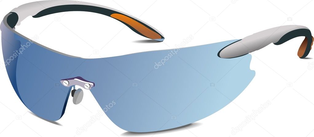 Wrap-Around Sunglasses: Selection of cool sunglasses. Vector illustration