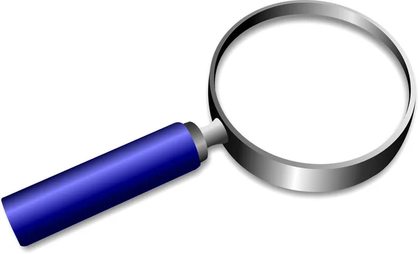 Magnifying glass icon. Transparent inside. Eps 10 — 图库照片