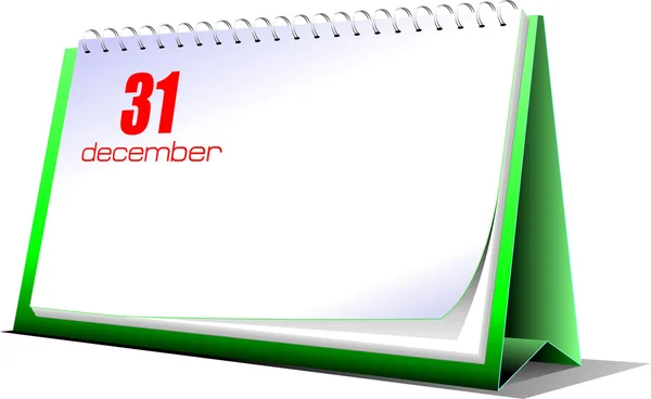 Illustration of desk calendar — Stock fotografie
