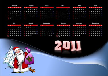 2011 calendar illustration