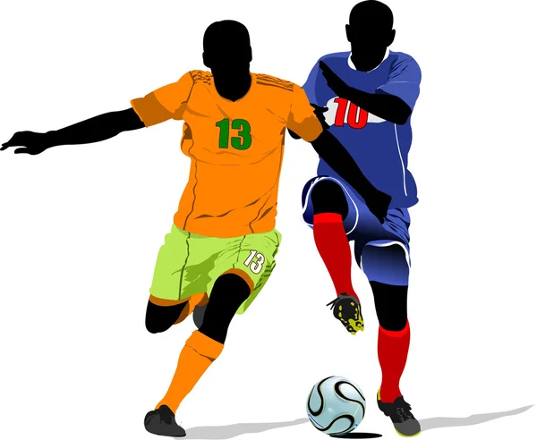 Jogador de futebol. Ilustração colorida para designers — Fotografia de Stock