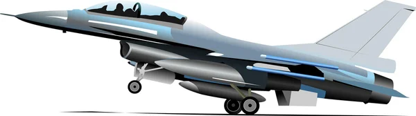 Kampfflugzeuge. Farbige Illustration für Designer — Stockfoto