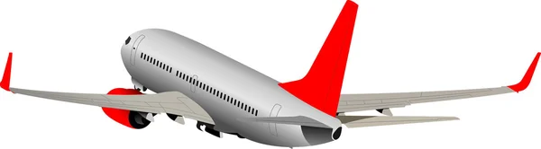 Airplane taking off illustration for designers — Stock Photo, Image