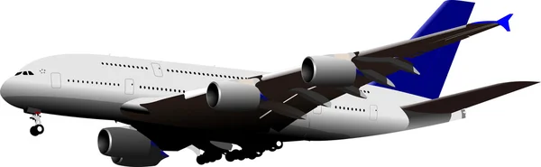 Landing Airplane illustration for designers — ストック写真