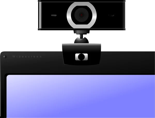 Web caméra gros plan isolé sur un fond blanc — Photo