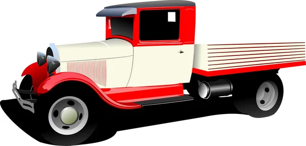 Old fashioned rarity truck illustration — Stock Photo, Image