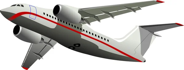 Passenger Airplanes. Colored illustration for designers — Stock Photo, Image