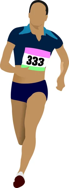 The running . Sport. Running illustration — Stok fotoğraf