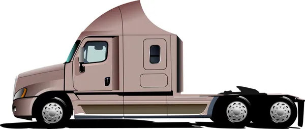 Illustration of pink truck — Stok fotoğraf