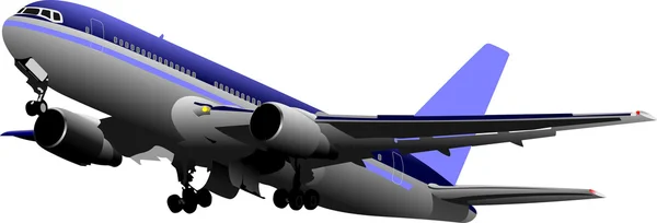 Aerei passeggeri. Illustrazione a colori per designer — Foto Stock