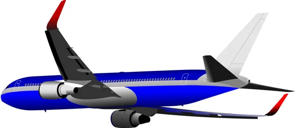 Passenger Airplanes. Colored illustration for designers — Stock Photo, Image