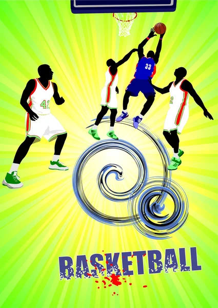 Basketball poster illustration — Φωτογραφία Αρχείου