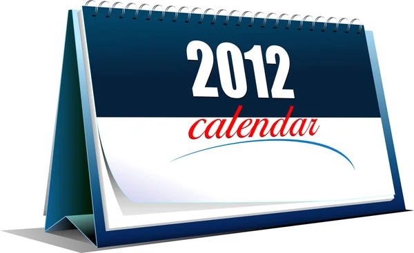 Illustration of desk calendar. 2012 year — ストック写真