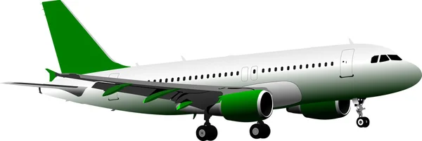 Avião de passageiros. Na ilustração do ar — Fotografia de Stock