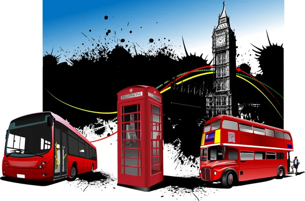 Londres raridade imagens vermelhas ilustração — Fotografia de Stock