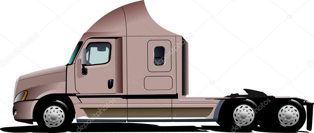  illustration of pink truck