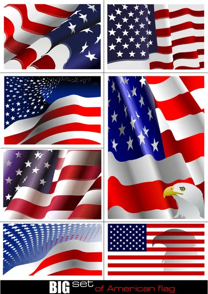 4 juillet - Fête de l'indépendance des États-Unis d'Amérique. Grand s — Image vectorielle
