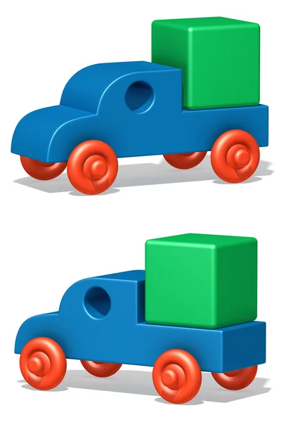 O carro de brinquedo — Fotografia de Stock