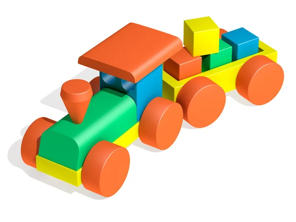 Zabawki pociągu — Zdjęcie stockowe