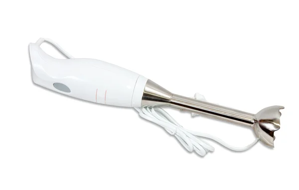 Електричний блендер над білим — стокове фото