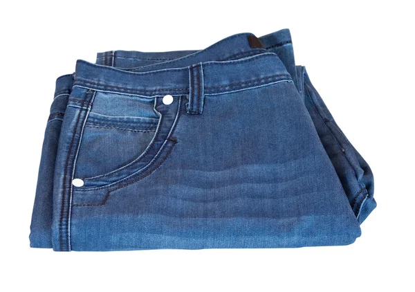Blauwe klassieke jeans — Stockfoto