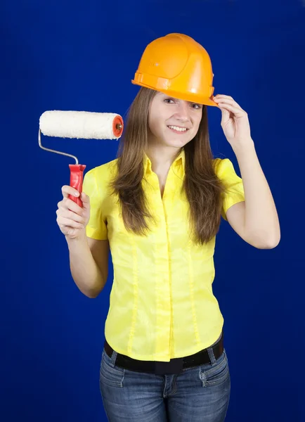 House painters with paint rollers — Stock Photo, Image