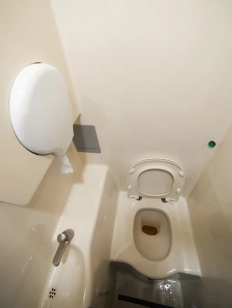 Interieur van Draagbaar toilet — Stockfoto