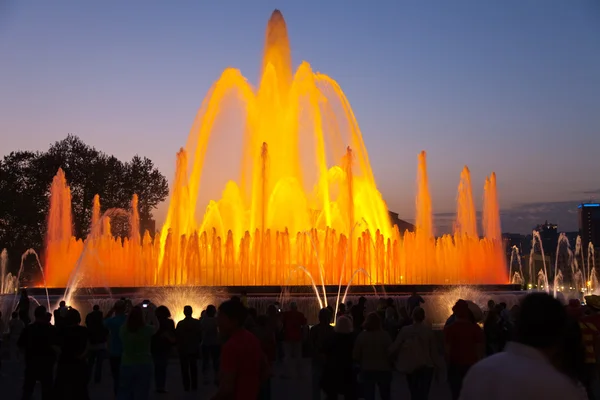 Magic fountain at Barcelona — Stock Photo, Image