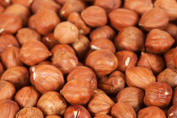 Hazelnuts background — Stock Photo, Image