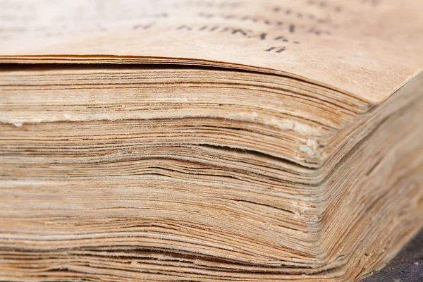 Closeup of pages of ancient book — Stock Photo, Image