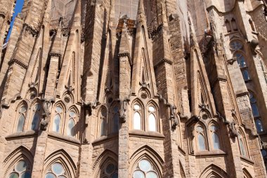 Closeup of Sagrada Familia clipart