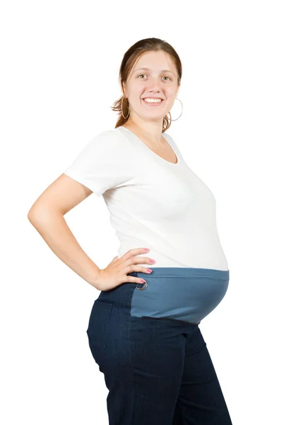 8 개월 임신 — 스톡 사진