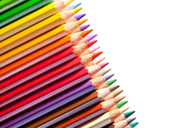 Vele potloden met copyspase — Stockfoto