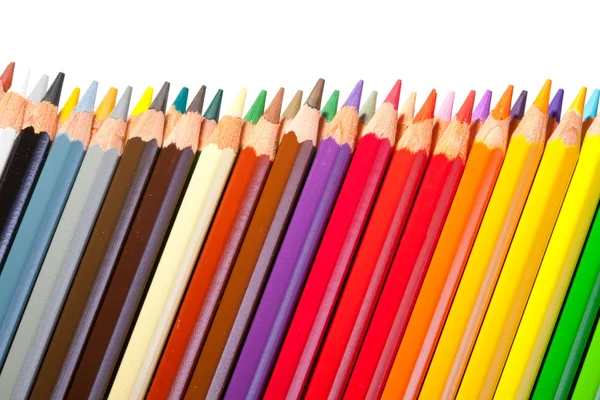 Grens van potloden met copyspase — Stockfoto