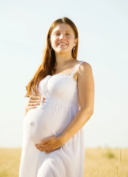 Retrato de la mujer embarazada — Foto de Stock