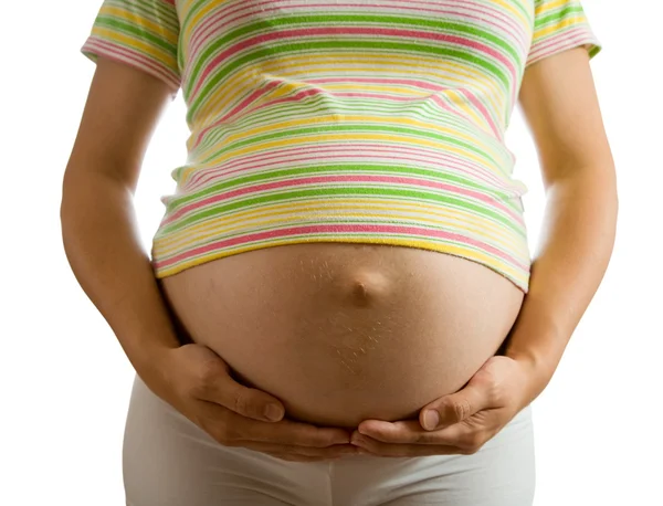 Belly terhes nő — Stock Fotó