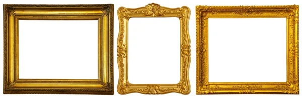 组几个黄金框架 — 图库照片