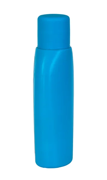 Azul inodoros botella — Foto de Stock