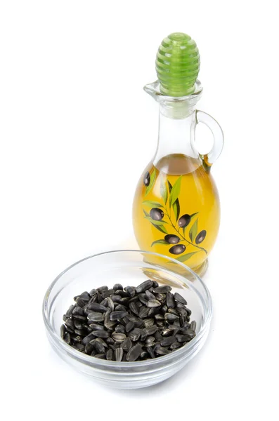 stock image Oil and sunflower seeds