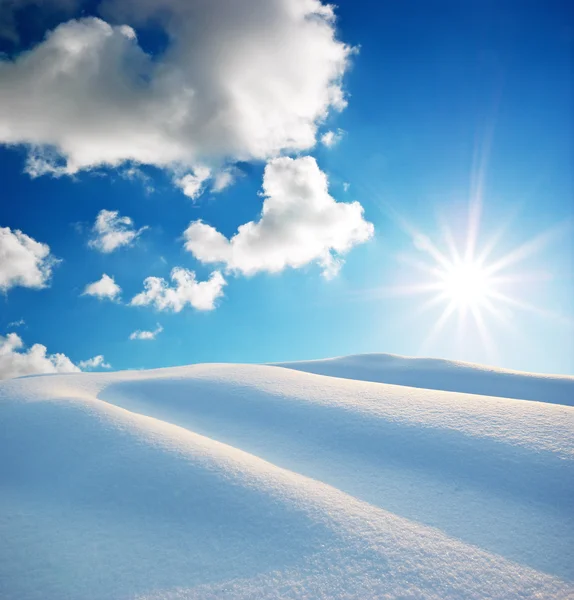 Kopce sněhu — Stock fotografie
